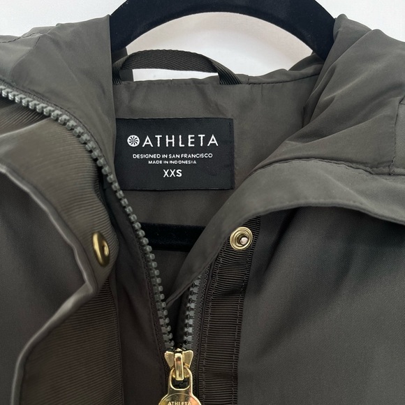 Athleta Surto Waterproof Jacket in Mountain Olive Green Size XXSmall - Picture 6 of 13